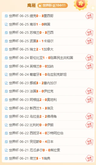 推荐 足球攻略周六069世界杯前瞻：哥伦比亚对阵葡萄牙赛事解析
